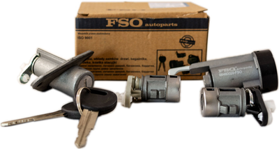 Замок зажигания с личинками ,багажника, дверей FSO 96213542 (Lanos,Sens)