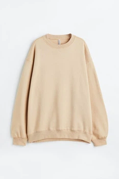 Жіночий світшот H&M 210929-4 M(170/96) Бежевий (2109290004)