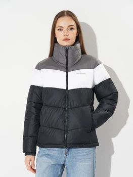 Куртка зимова коротка жіноча Columbia Omni-Shield Puffect II Colourblock Puffer Jacket 2088481CLB-010 L Чорна (0990054802227_0195981020175)