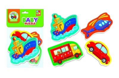 Пазли м'які Vladi Toys "Транспорт" 4 пазлові картинки VT1106-96
