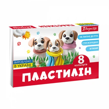 Пластилин Classic 1 Сентября, 8 цветов, 160 г