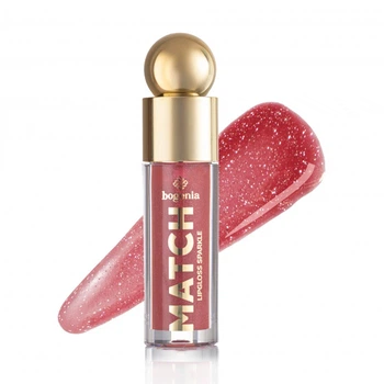 Блеск для губ Bogenia Match Lipgloss Sparkle BG712, 009 Светло-розовый, 4.6 мл