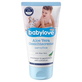 Дитячий крем для обличчя Babylove з Алое-Вера, 75 мл, від DM (Німеччина)
