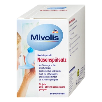 Соль для промывки носа Mivolis 60 шт от DM (Германия)