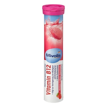 Шипучие таблетки-витамины Mivolis Vitamin B12 Brausetabletten, 20 шт, 82 г, от DM