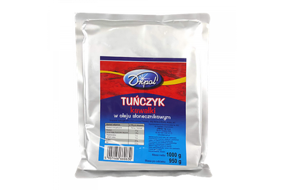 Тунец Dripol Tunczyk Kawalki w zalewie z oleje roslinnym в подсолнечном масле 1 кг