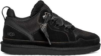 Жіночі УГГ кросівки Зимові Замшеві Чорні UGG Lowmel Sneaker Black (37, чорний)