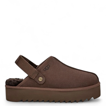 Жіночі уггі Ланах Сандалі Платформа Шоколадні UGG Lanah Clog Chestnut Chocolate (41, темно коричневий)