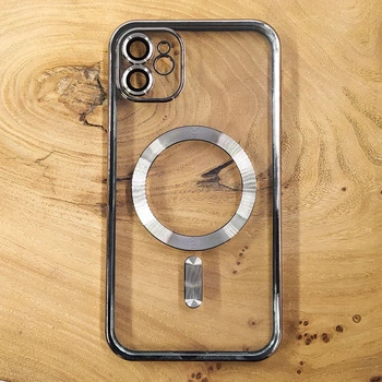 Чехол Chrome case with MagSafe для iPhone 11 Silver