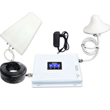 Трехдиапазонный усилитель связи репитер LINTRATEK KW20C-GDW, GSM900 1800 2100MHz, 20dBm 4GLTE 3G (с антенами)