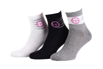 Носки Sergio Tacchini 3-pack белый, серый, синий унисекс 36-41 (13891762-2)