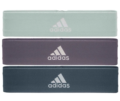 Набор эспандеров Adidas Resistance Band Set (L, M, H) зеленый, фиолетовый, темно-синий 70х7, 6х0,