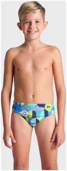 Плавки-сліпи для хлопчиків Arena WALLPAPER SWIM BRIEFS мультиколор дитячі 128 см (009096-750)