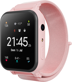Smartwatch dla dzieci Canyon Alfie KW-37 MP3 Study&Game Pink (CNE-KW37PP)