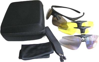 Захисні окуляри Strelok STR - 38 зі змінними лінзами й аксесуарами (20038SRT)