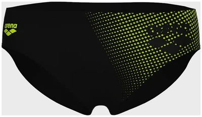 Плавки-сліпи для чоловіків Arena FOGGY DOTS SWIM BRIEFS чорний, жовтий 100 (008482-506)