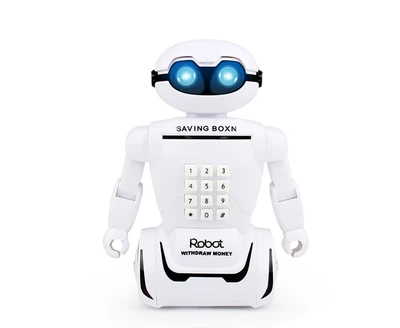 Детская Копилка сейф YG Toys Robot Piggy Bank с кодом