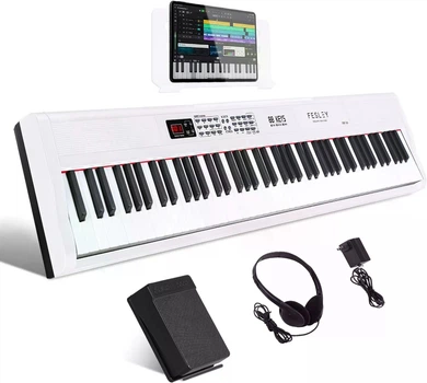 Цифровое пианино Fesley FEP160 WH (педаль, пюпитр, наушники, блок питания)
