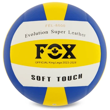 Мяч волейбольный FOX FEL-8500-VB (PU, №5, клееный)