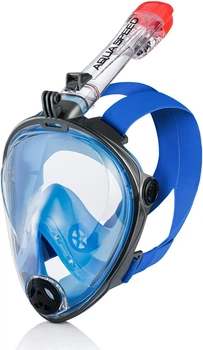 Полнолицевая маска Aqua Speed SPECTRA 2.0 7068 синий, черный S/M