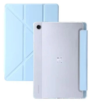Чехол Transparent Origami на Samsung Galaxy Tab A9 (8.7") / чехол для планшета с функцией подставки / голубой