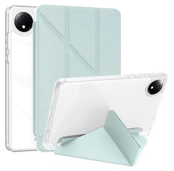 Чехол Transparent Origami на Xiaomi Redmi Pad SE (8.7") / чехол для планшета с функцией подставки / (мятный)