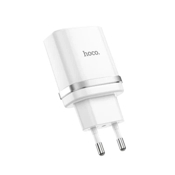 Сетевое зарядное устройство адаптер Hoco C12Q Smart FCP / AFC |1USB, 3A/18W, поддержка быстрой зарядки QC3.0, многоуровневая система защиты, универсальная совместимость| Белый