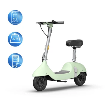 Электросамокат OKAI Ceetle PRO EA10C |для взрослых и подростков до 100 кг, колеса 10", мощность 900W, литиевая батарея 10.4Ah, запас хода до 55 км, максимальная скорость 25 км/ч, угол подъема до 20°, с сиденьем и LED-дисплеем | Мятно-зеленый