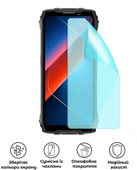 Захисна гідрогелева глянцева плівка Grade A на екран смартфона Blackview BL7000