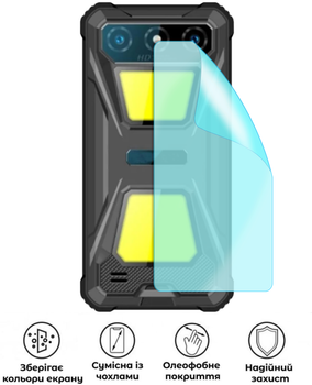 Защитная гидрогелевая глянцевая пленка Grade B на корпус смартфона Oukitel G5