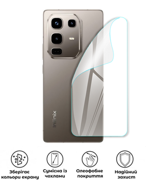 Защитная полиуретановая глянцевая пленка Heavy Armor на корпус смартфона Infinix Note 50 Pro 4G