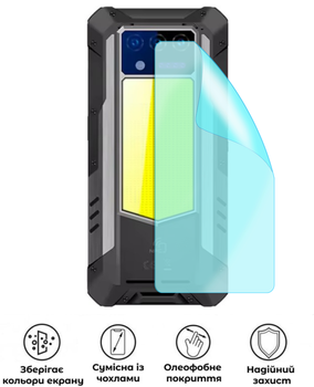 Защитная гидрогелевая глянцевая пленка Grade D на корпус смартфона Oukitel WP100