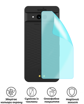 Защитная гидрогелевая глянцевая пленка Grade D на корпус смартфона Sonim XP Pro Thermal