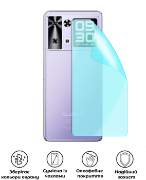 Защитная гидрогелевая глянцевая пленка Grade B на корпус смартфона Cubot P90