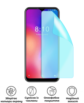 Защитная гидрогелевая глянцевая пленка Grade B на экран смартфона Coolpad Cool 10A