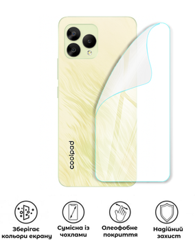 Защитная полиуретановая глянцевая пленка Extreme Armor на корпус смартфона Coolpad Cool 30 Play