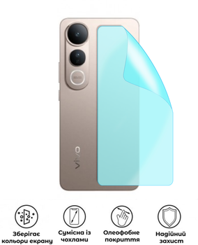 Захисна гідрогелева глянцева плівка Grade C на корпус смартфона Vivo V50 Lite 5G