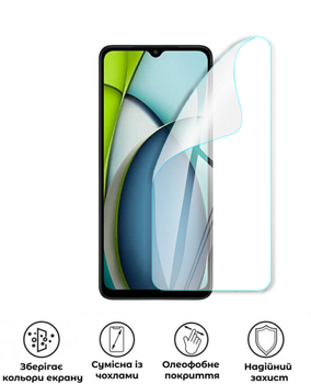 Захисна поліуретанова глянцева плівка Edge Armor на екран смартфона Xiaomi Redmi A3x