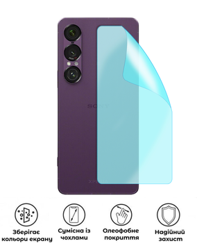 Защитная гидрогелевая глянцевая пленка Grade D на корпус смартфона Sony Xperia 1 VII