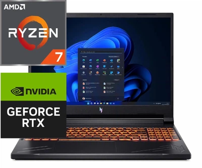Ноутбук (2025) игровой Acer Nitro V16 Ryzen 7 260/ 64GB / 1TB+2TB/ RTX5060 / 16" 180Hz