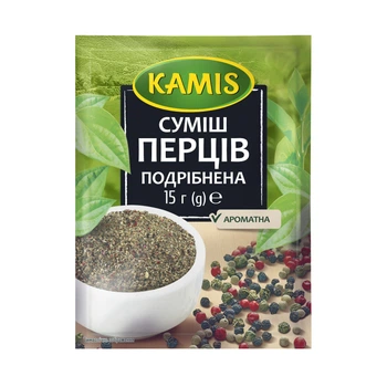 Суміш перців подрібнена 15г Kamis(5900084263573)