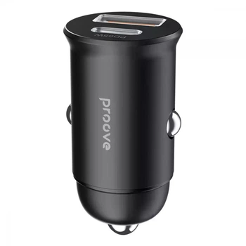 Автомобильное зарядное устройство USB + Type-C Proove Tiny Power PRO 65W black | Зарядка в прикуриватель (48857)