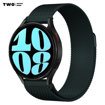 Ремінець міланська петля для Samsung Galaxy Watch 6 40/44mm Темно зелений