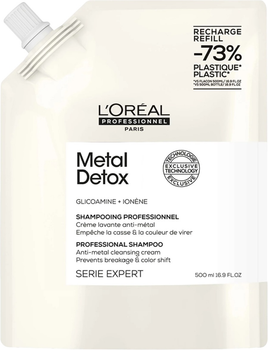 Wkład wymienny Szampon do włosów L’Oreal Professionnel Paris Serie Expert Metal Detox profesjonalny 500 ml (3474637242213)
