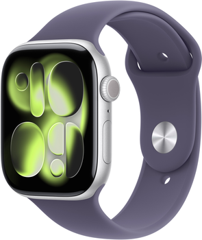 Smartwatch Apple Watch Series 11 GPS 42mm Silver Aluminium Case with Purple Fog Sport Band - S/M (APL_MEU64)