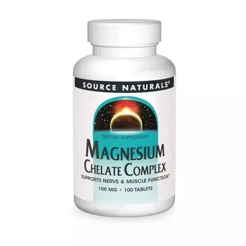 Магній Хелат 100 мг Magnesium Chelate Complex Source Naturals 100 таблеток