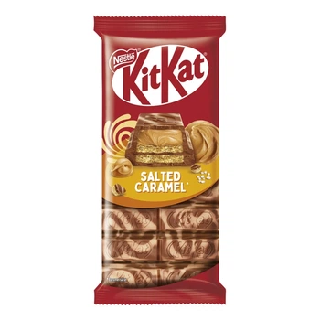Шоколад Kit Kat Salted сaramel молочний з вафлею та начинкою 99 г. (3800020491508)