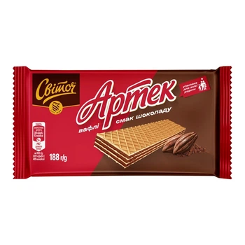 Вафли Свиточ Артек вкус шоколада 188 г. (8445291971141)