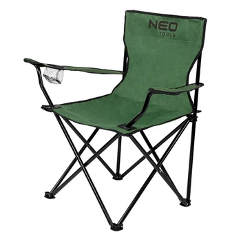 Стул складной NEO Tools (17x16x83 см) для кемпинга зеленый с черным (26476)