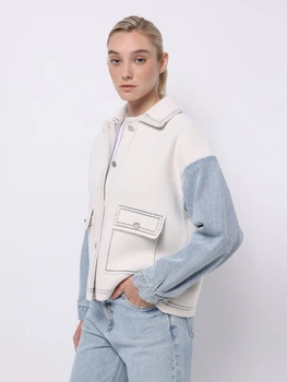 Куртка демисезонная короткая женская Colin's CL1076169OFW M Off White (8684112820637)